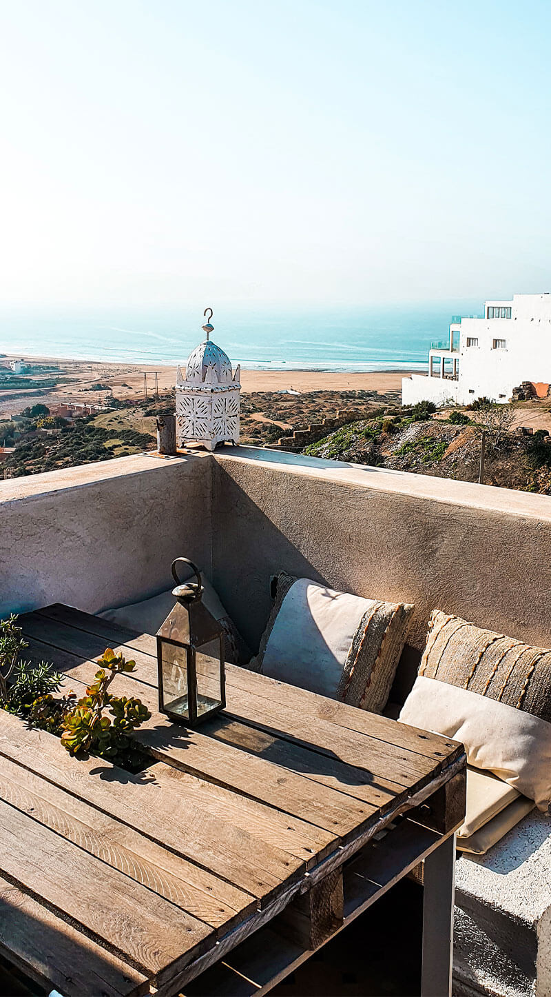 Ona, Sport Bien-être - Séjours sportifs et ressourçants - The Yogi Surfer, Maroc - Rooftop